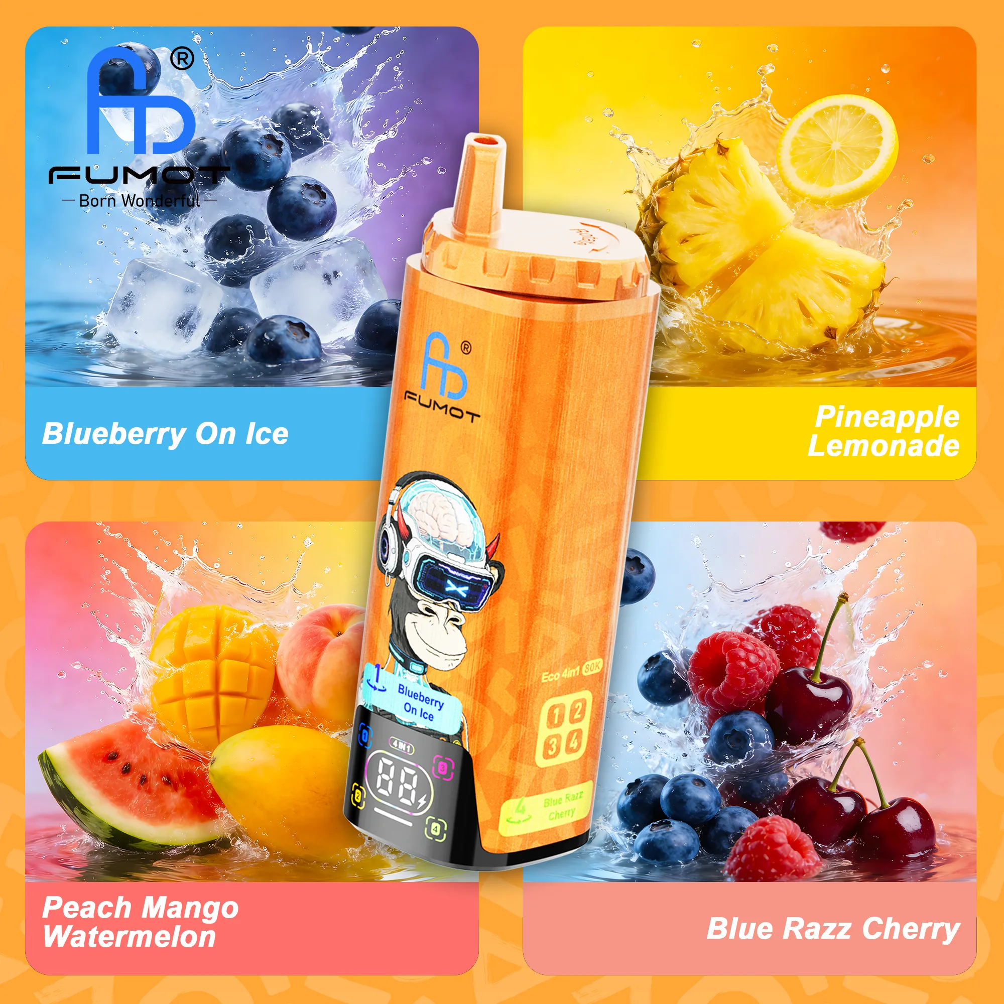 Fumot Eco 4-in-1 80.000 vape device at JimoVape