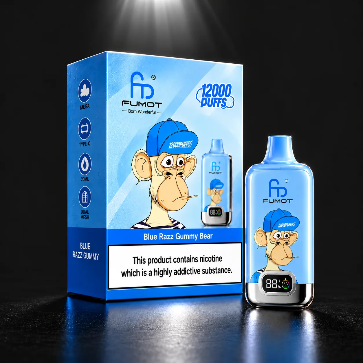 Fumot Digital Box 12.000 10-Pack Bundle – Single Flavor(NIC 2%) vape device at JimoVape