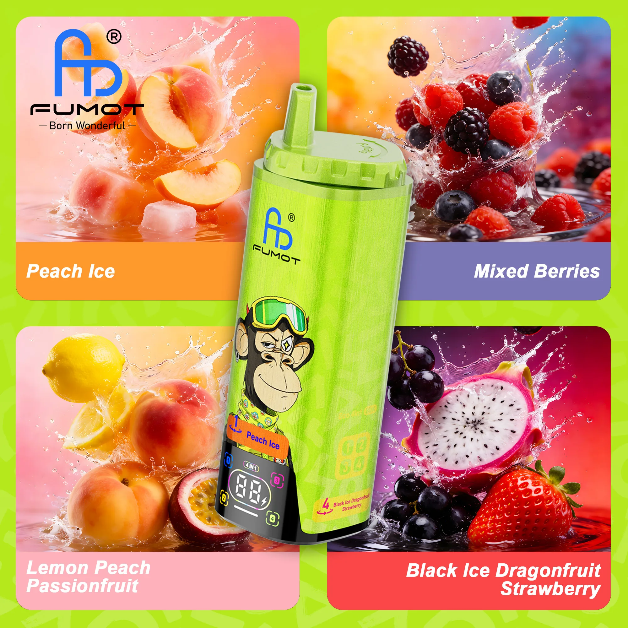 Fumot Eco 4-in-1 80.000 vape device at JimoVape